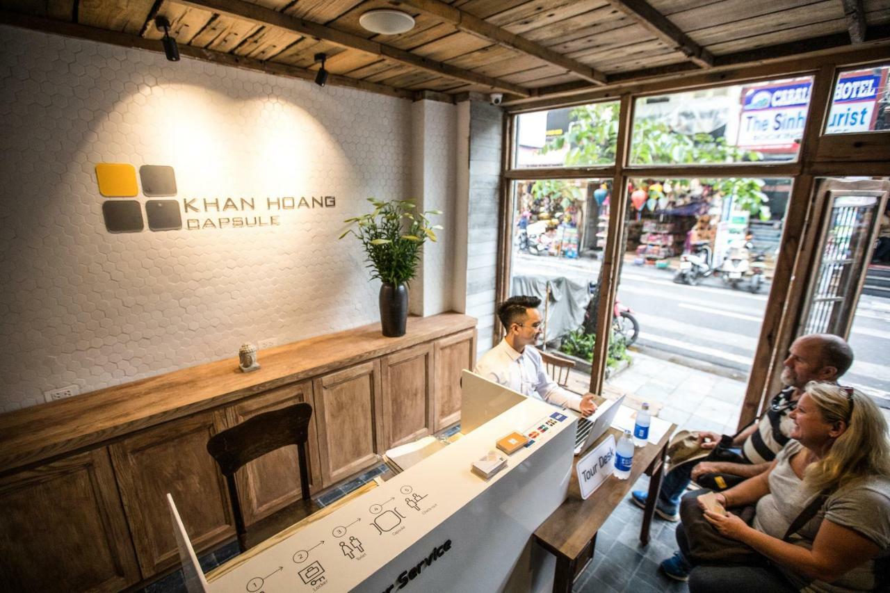 Khan Hoang Capsule Hotel Hanoi Buitenkant foto